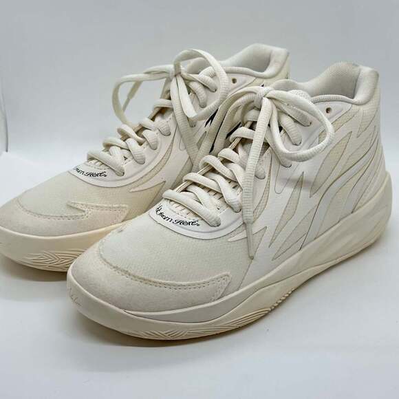 Puma MB.02 Jr Whispers Ivory & Black LaMelo Youth Size 6 - Picture 2 of 11